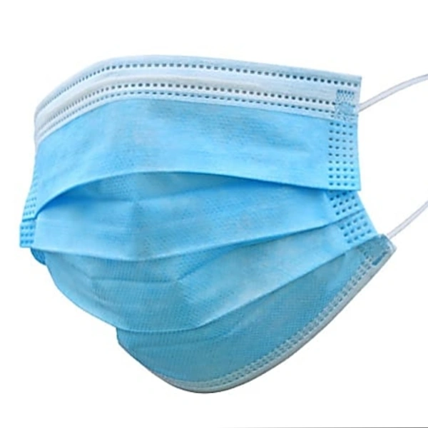 Disposable FaceMask 3 Ply Bule Color - Cornflower Blue, 3-Ply