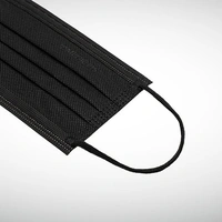 Disposable FaceMask 3 Ply Black Color - 3-Ply, Black