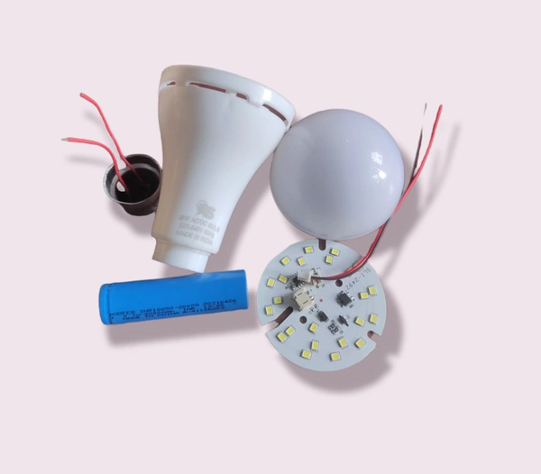 9w/12w DOB AC/DC Inverter Bulb Raw Material  - White