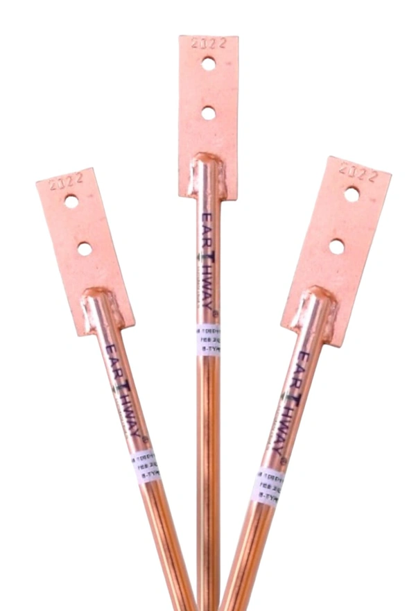 EARTHING ROD 17MM 1.2MTR CU BONDED Without Chemical Bag
