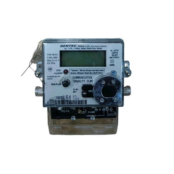 BENTEC  SINGLE PHASE GEN METER ( UNIDIRECTIONAL METER)
