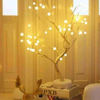 YOUR KART Bonsai Tree Lamp |DIY Artiticial Light Tree Lamp Decoration Festival Holiday Battery/USB Operated (Pearl Node Lamp)  