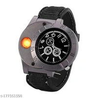 YOUR KART CLASSIC CASUAL DESIGN:- This Is A 2-In-1 Design, Combines Cigar Lighter. The round white dial featuring 3 decorative non-functional sub- dials, analog display, leading edge casual fashion.