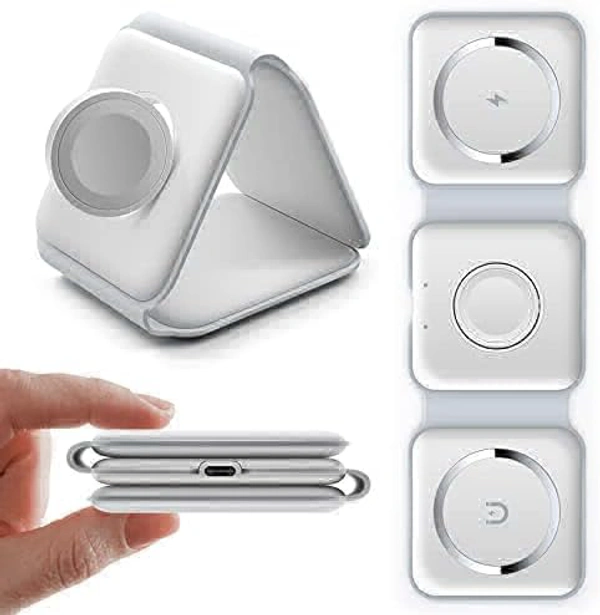 YOUR KART  Teresa 3 in 1 Wireless Charger | Watch , Ear pods, Phone |