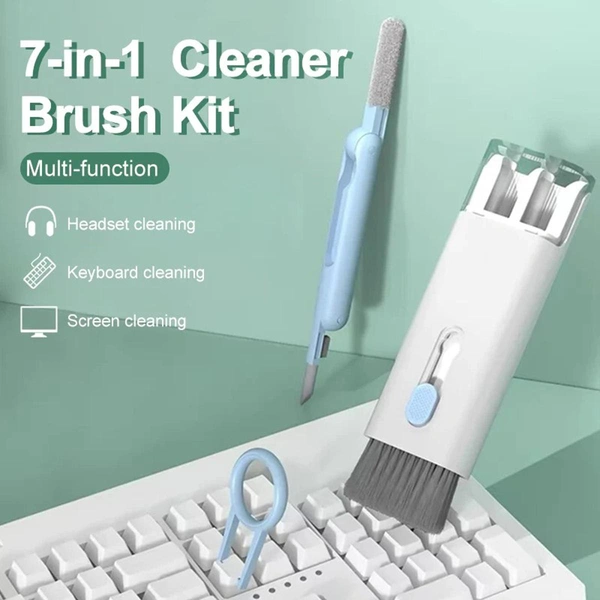 YOUR KART 7 IN 1 ELECTRONIC CLEANER KIT, CLEANING KIT FOR MONITOR KEYBOARD AIRPODS, SCREEN DUST BRUSH INCLUDING SOFT SWEEP, SWIPE, AIRPOD CLEANER PEN, KEY PULLER AND SPRAY 