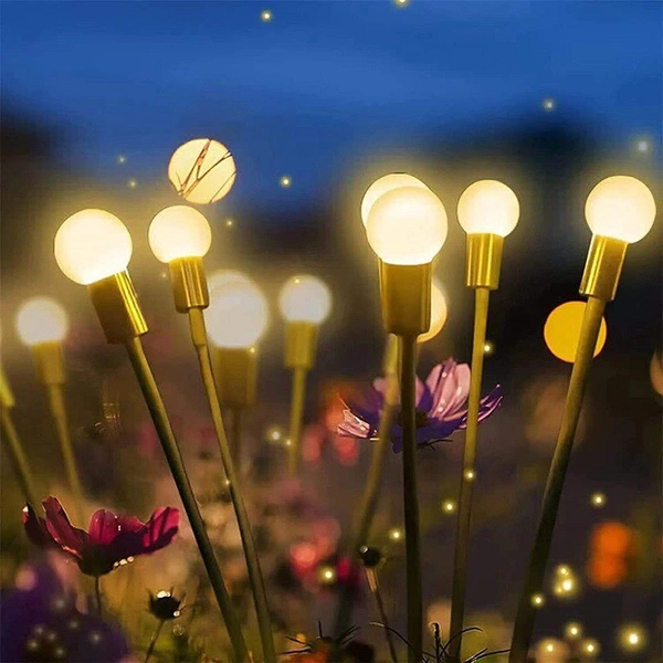 YOUR KART ARD Pack of 1 (Yellow Color) Solar Light 8 LED Solar Garden Lights Garden Decoration Light Fountain Light | 8 LED |