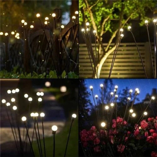 YOUR KART ARD Pack of 1 (Yellow Color) Solar Light 8 LED Solar Garden Lights Garden Decoration Light Fountain Light | 8 LED |