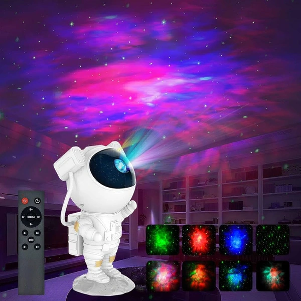 YOUR KART Astronaut Projector with Remote Control - 360° Adjustable Timer Kids Astronaut Nebula Night Light
