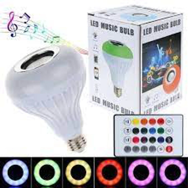 YOUR KART LED MUSIC BULB (BLUETHOOTH WITH REMOTE) AND INSTALL IT TO YOUR FLOOR LAMP OR DESK LAMP OR MAKE IT TO BE A NIGHT LIGHT WITH MUSIC PLAYING PACK OF 1