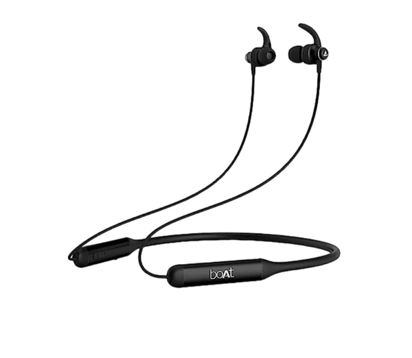 BoAt Rockerz 235 V2, Blutooth Wireless Neckband Earphone Black Colour  - Black