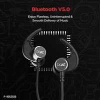 BoAt Rockerz 235 V2, Blutooth Wireless Neckband Earphone Black Colour  - Black