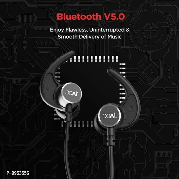 BoAt Rockerz 235 V2, Blutooth Wireless Neckband Earphone Black Colour  - Black