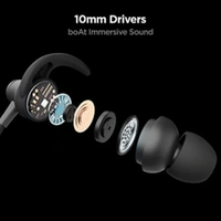 BoAt Rockerz 235 V2, Blutooth Wireless Neckband Earphone Black Colour  - Black
