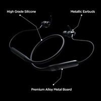 BoAt Rockerz 235 V2, Blutooth Wireless Neckband Earphone Black Colour  - Black