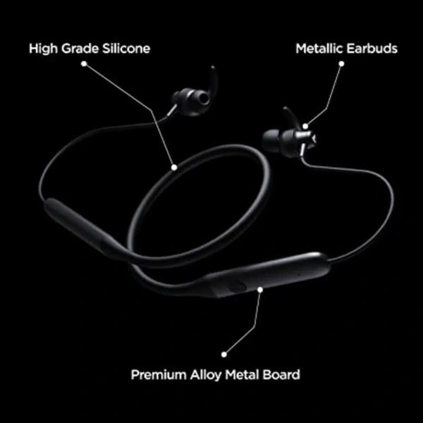 BoAt Rockerz 235 V2, Blutooth Wireless Neckband Earphone Black Colour  - Black