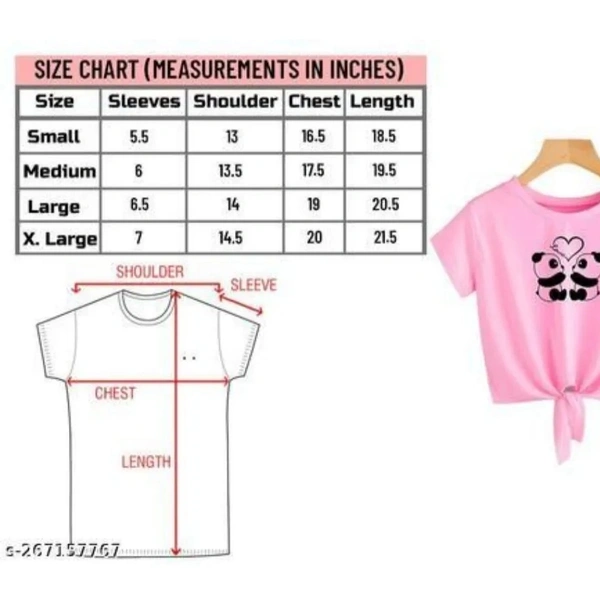 Cute Panda printed top tunic for girls nd Women - S