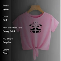 Cute Panda printed top tunic for girls nd Women - S