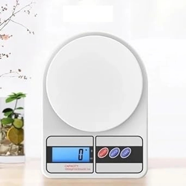 Digital Kitchen Food Weighing Scale, 10Kg x 1g Capacity, LCD Display, with 2 Batteries, for Healthy Living, Home Baking, Cooking, Fitness & Balanced Diet(Multicolor) PACK OF (1)