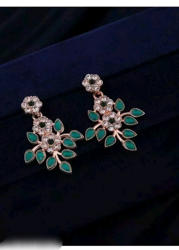 BR Jewellery New Rose Gold Plated Diamond Necklace 