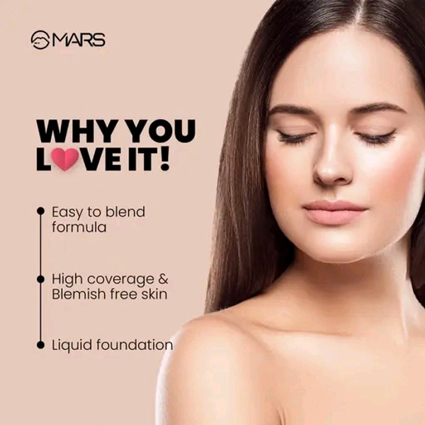 MARS High Coverage Liquid Foundation (40ml)