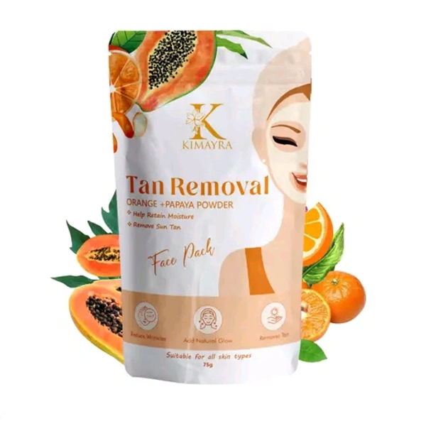 Kimayra Organic Orange + Papaya Face Pack Powder For Tan Removal