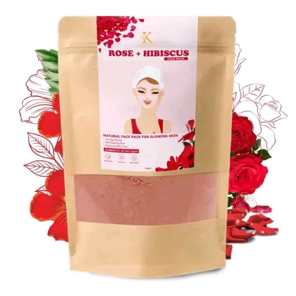 Kimayra Rose + Hibiscus Face Pack Powder For Rejuvenating Skin