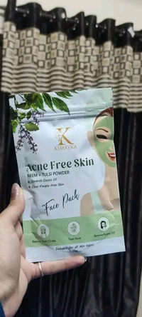 Kimayra Organic Neem + Tulsi Face Pack Powder For Pimple Free Skin