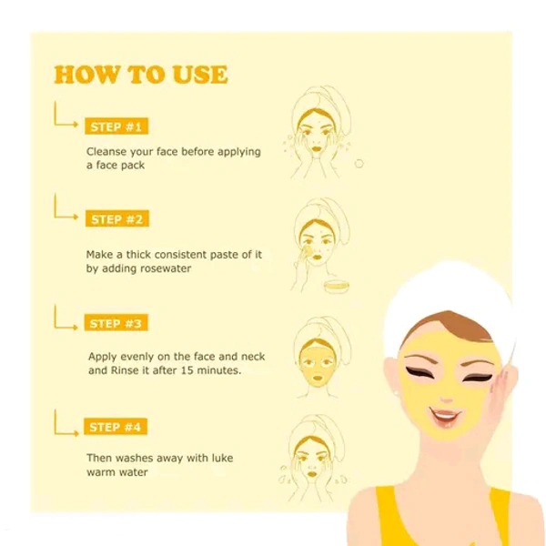 Kimayra Organic Turmeric + Orange Face Pack 