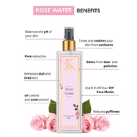 Kimayra Pure & Natural Rose Water - For Skin, Face - Gulab Jal Spray Skin