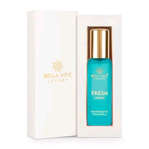 Bella Vita Organic FRESH Eau De Toilette Unisex Perfume For Men & Women with Bergamot