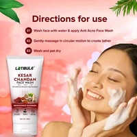 Latibule Vitamin C,Aloe Vera & Kesar Chandan Skin Whitening Brightening Facewash,