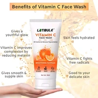 Latibule Vitamin C,Aloe Vera & Kesar Chandan Skin Whitening Brightening Facewash,