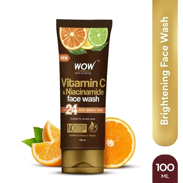 WOW Skin Science Vitamin C Face Wash 100ml Tube
