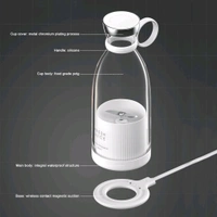 Juicing Cup Home Mini Portable Wireless Rechargeable Electric Fruit Blending Cup Gift Juicer - White