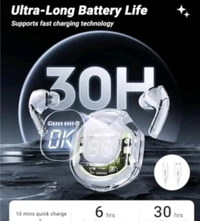 ACEFAST Crystal Earbuds T8 - White, Free