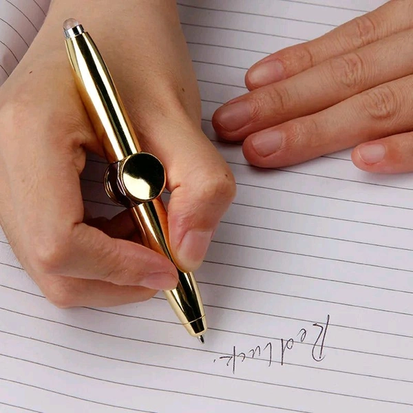 Gyroscope Writing Pen - Gold, Free