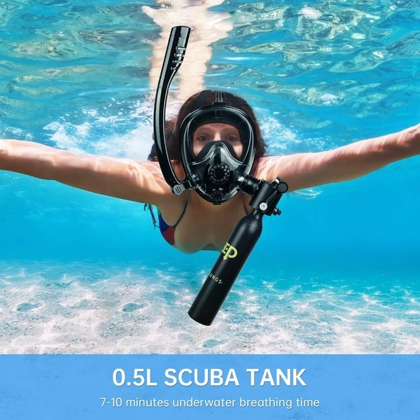 DIDEEP 0.5 LITRE  ALLUMINIUM SCUBA TANK