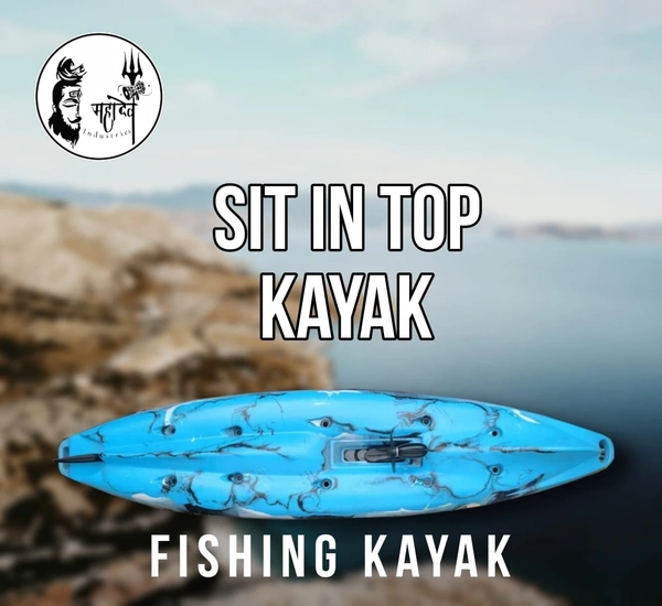 sit on top pedal fishinng kayak - Cyan Aqua