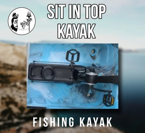 sit on top pedal fishinng kayak - Cyan Aqua