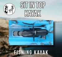 sit on top pedal fishinng kayak - Cyan Aqua