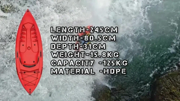 RECREATIONAL SINGLE SEATER KAYAK