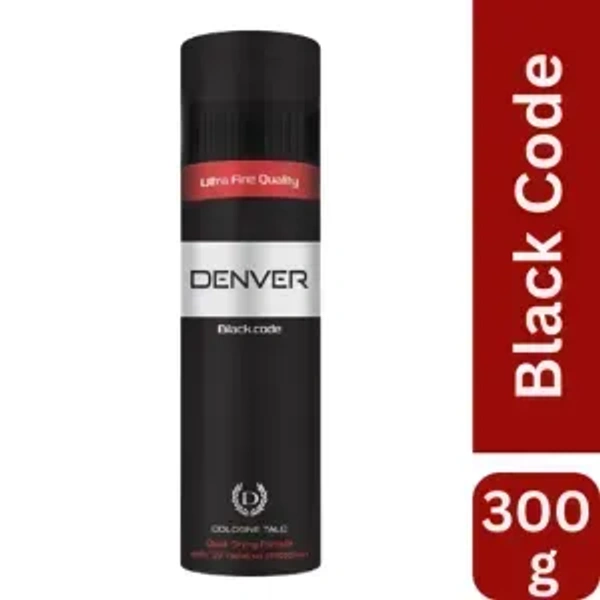 Denver Black Code Talc - 300g
