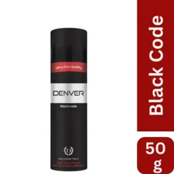 Denver Black Code Talc - 50g