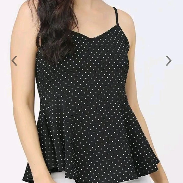 Polka Dot Top - Black, 38