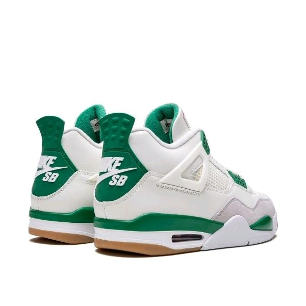 retro 4 white green
