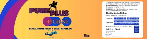 Pure Plus Hygiene White Phenyl - 500ml - 500ml