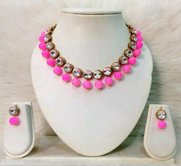 Jewellery Set  - Yellow, Alloy