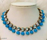 Jewellery Set  - Yellow, Alloy