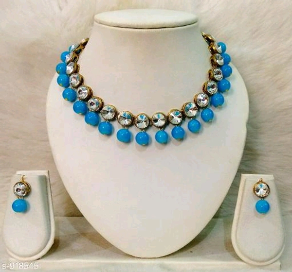 Jewellery Set  - Yellow, Alloy