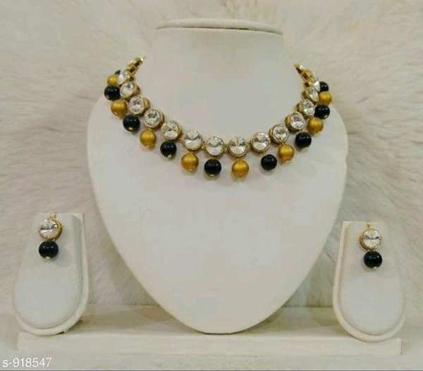 Jewellery Set  - Yellow, Alloy